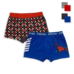 Set 2 Caleçon Boxer Marvel Spiderman Officiel Enfant Shorties Slip Lingerie 5587 - Imagen 1 de 7