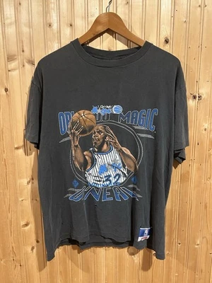 90s Orlando Magic Shaquille O'Neal T Shirt  L NBA Nutmeg Faded Distressed - Image 1 of 4