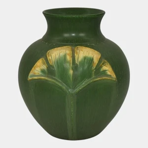 Ephraim Faience 2005 Arts and Crafts Pottery Matte Green Nostalgia Vase 243 - Picture 1 of 6