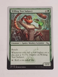 MTG Willing Test Subject (Unstable/Green/C) - BGM - Picture 1 of 2