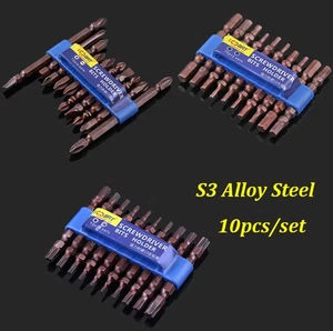 S3 Legierter Stahl Magnetisch Kreuz&Flach/Sechseckig/Pflaumenblütenförmiges Set - Picture 1 of 12