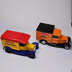 Lot 1989 Matchbox 1921 MODEL T Kellogg's Pops & 1979 Model A Frosted Mini Wheats - Picture 1 of 5