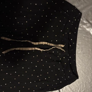 Soma Large Long Pajama Pants Black With Gold Dots - Picture 1 of 3