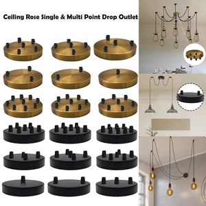 Empuñadura de cable rosa colgante retro vintage industrial individual/multi salida - Imagen 1 de 28