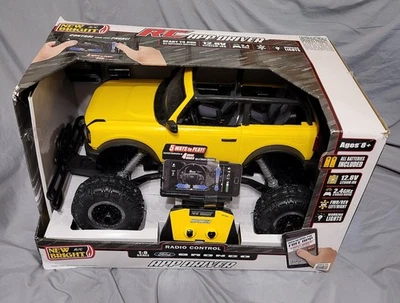 NEW BRIGHT 2021 YELLOW FORD BRONCO 1:8 RC REMOTE CONTROL CAR SHELL BODY CRAWLER - Image 1 of 4