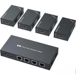 PWAYTEK HDMI Extender Splitter 1x4 1080P@60Hz über Cat 5E/6/7 - Bild 1 von 1