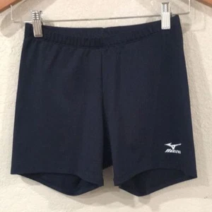Mizuno Performance Girls Sz M 10 Shorts Blue Activewear Athletic Made in USA - Picture 1 of 7