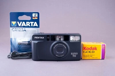 Pentax Espio 70 35mm Point & Shoot Film Camera - Image 1 of 4