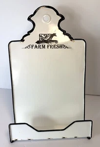 Farm Fresh Metal Recipe Holder w Vintage Cow Design & Foldable Stand SH20 - Picture 1 of 10