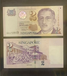 2005 Singapore Portraits Series $2 P-45A Banknotes - Picture 1 of 1
