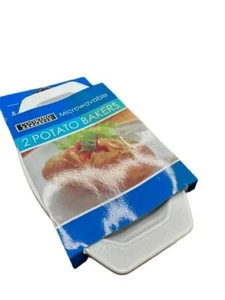 2 Potato Express Mikrowelle gebacken weiß Bäcker NEU - Bild 1 von 3