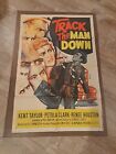 "Track The Man Down" affiche de film originale 27x41 Petula Clark Kent Taylor Crime