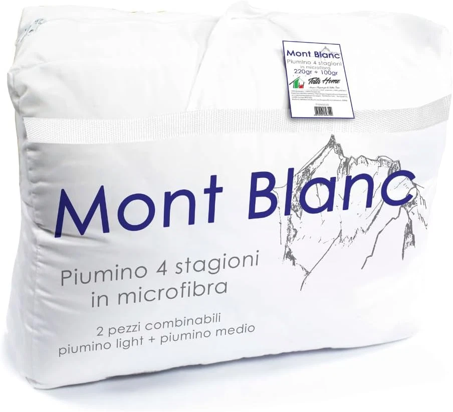 Piumino Doppio 4 Stagioni in Morbida Microfibra Misura 200 X 200 Cm Letto Da Una - Immagine 1 di 4