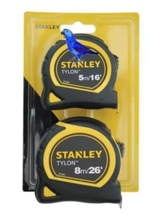 Stanley Tylon Taschenband Maßband DOPPELPACK 5 m/16 Fuß + 8 m/26 Fuß STA998985 - Bild 1 von 1