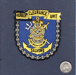 Original 1970's HCU-1 Harbor Clearance Unit US Navy Ship Squadron Patch - Picture 1 of 2