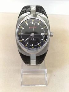 Pirelli Watch Automatic Men's Black Dial Swiss Made Round Used From Japan - Picture 1 of 9