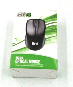 BT M309 Digital Optical Mouse Wired USB 3 Button - Picture 1 of 4
