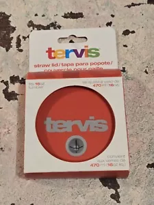 Tervis Red Replacement Straw LID Fits 16oz Travel Tumbler Cup Brand New! - Picture 1 of 1