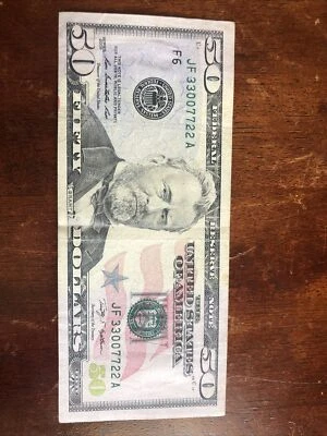 2013 50 Dollar bill 4 Pairs Good Condition - Image 1 of 4