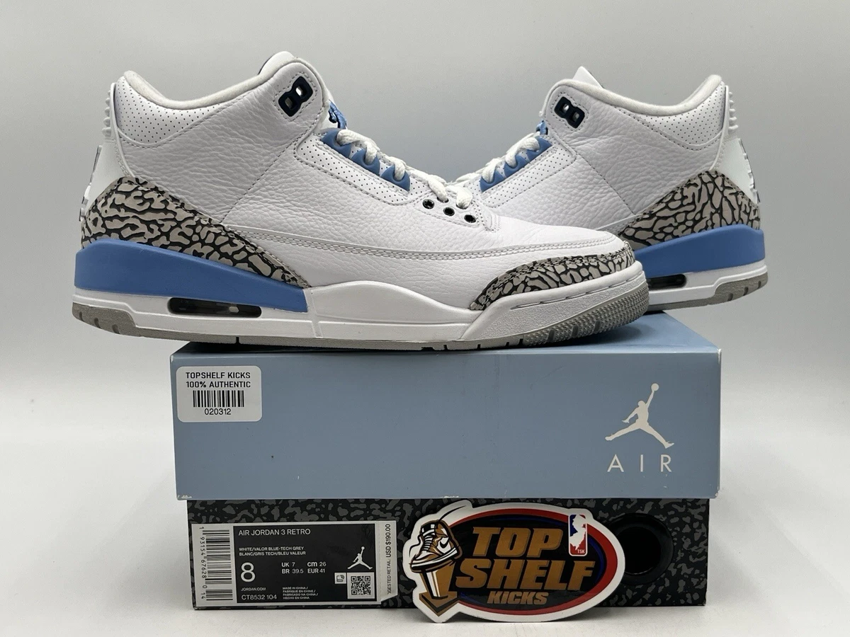 新品未使用NIKE Air Jordan3Retro\"UNC\"27.5 Jordan 3 Retro Mid UNC | eBay