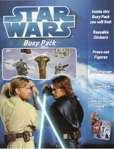 NEW   STAR WARS BUSY PACK activities STICKERS DOOR HANGER PRESS OUT FIGURES COLO - Picture 1 of 1
