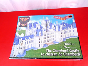3D Jigsaw Puzzle 1000 Pieces  Chambord Castle, New In Sealed Box
