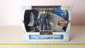 Star Trek Enterprise 7 Zoll Figur Archer & NX-01 Bridge Art Asylum 2002 Deluxe - Bild 1 von 10