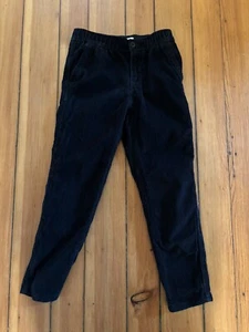 Old Navy Boys Size 8 Black Corduroy Pants Tapered Fit 100% cotton - Picture 1 of 7