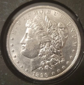 1896 $1 Morgan Silver Dollar BU/MS Condition Nice Coin! - Picture 1 of 2