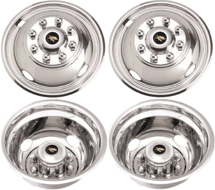 JSD1608 GMC Sierra 3500 DRW 16 Inch Stainless Steel Hubcaps/Simulators Set - Изображение 1 из 1