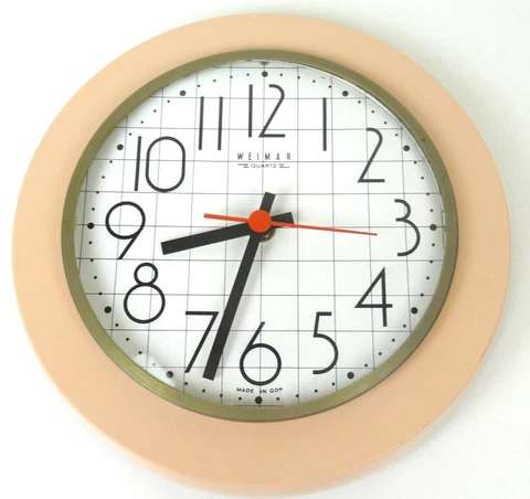 VERY RARE POSTMODERN 80s VINTAGE MEMPHIS AGE POP ART WALL CLOCK BY WEIMAR Cover