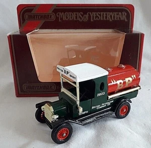 MATCHBOX YESTERYEAR Y-3 1912 MODEL T FORD TANKER VAN DIECAST BP BOXED - Picture 1 of 3