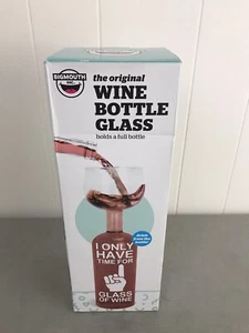 Big Mouth XL Gigantische Weinflasche Glas 750 ml - Ich habe nur Zeit 1 Glas Neu in OVP - Bild 1 von 11