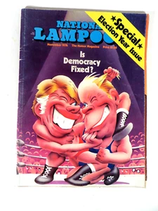 National Lampoon Humor Magazine Is Democracy Fixed? Ford & Carter Nov 1976 - Picture 1 of 5