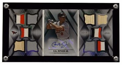 Topps Triple Threads Tri-fold Booklet Card Display Case w/Black Steel screws. - Image 1 of 4