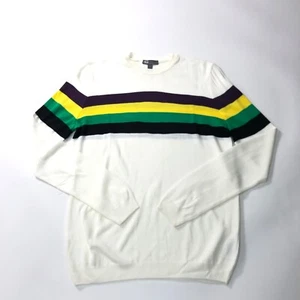 Jersey para mujer ASOS a rayas crema cuello redondo mediano buen estado - Imagen 1 de 9