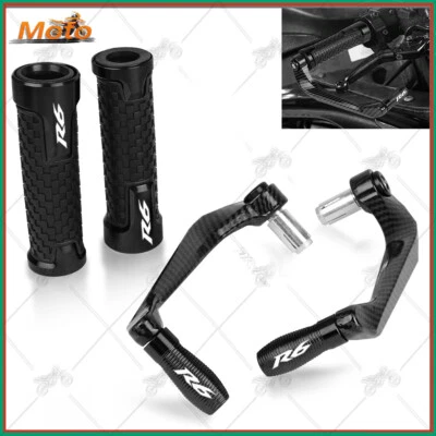 For YAMAHA YZF R6 1999-2020 Handlebar & Brake Clutch Lever Protector Guard Parts Foto 1 de 4