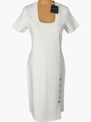 NUEVO CON ETIQUETAS VESTIDO ST. JOHN tejido crudo espalda plana tejido acanalado talla L $795 Foto 1 de 4