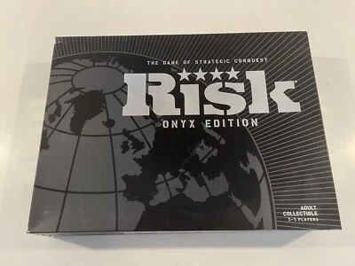 RISK  ONYX Edition Board Game The Game Of Strategic Conquest Complete - Image 1 of 4