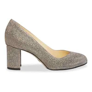 Neu ohne Etikett Sarah Flint perfekte runde Zehenpartie Pumps Absatz 70 metallisch lahm EU 39 US 8 Damen - Bild 1 von 12