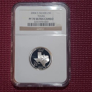 2004-S Proof Texas Silver State Quarter 25C - NGC PF70 Ultra Cameo - Picture 1 of 2