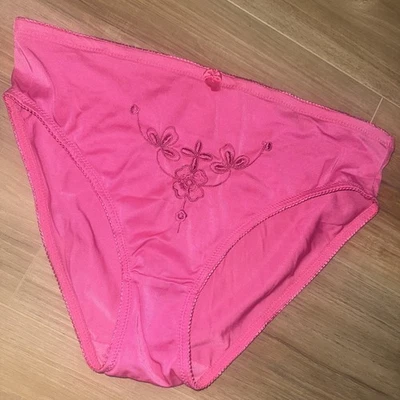 Bragas Delta Burke Vintage Talla 9 2X Satén Corte Alto Panty Sedoso Segunda Piel Rosa Foto 1 de 4