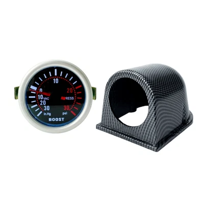Medidor medidor de presión LED Turbo Boost 52 mm para automóvil 0-30 PSI lente de humo Foto 1 de 4