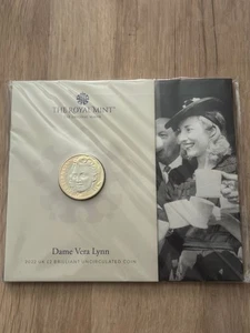 2022 Dame Vera Lynn £2 Two Pounds Brilliant Uncirculated Coin Pack BU5 - Picture 1 of 3
