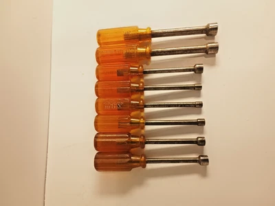 Xcelite Nut Drivers Lot Of 8 Vintage USA Used - Image 1 of 4