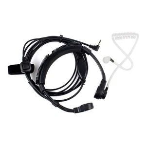 1*PTT Heavy Duty Throat Mic Earpiece Headset For Motorola T6200C EM1000 T5428 - Picture 1 of 9