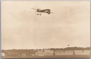Vintage 1910s German Aviation RPPC Photo Postcard "F.E.G. - Eindecker" Fokker - Picture 1 of 2