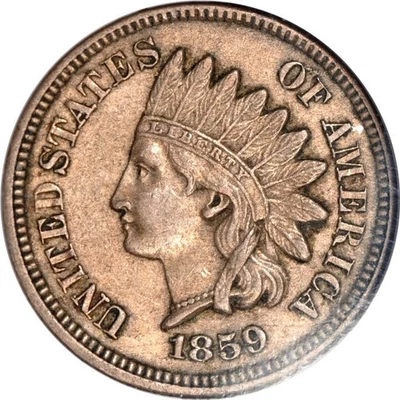 1859 1C Indian Cent NGC AU55 (PHOTO SEAL) - Image 1 of 3