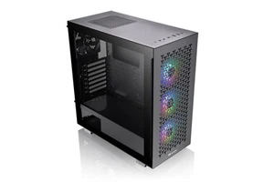 Thermaltake V350 TG ARGB Air Black PC-Chassis Mid-Tower-ATX-Gehäuse 4mm ge - Afbeelding 1 van 10