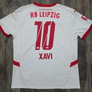 2025 Puma Red Bull Leipzig Home Soccer Jersey Xavi Simons Men L Netherlands PSG - Picture 1 of 10